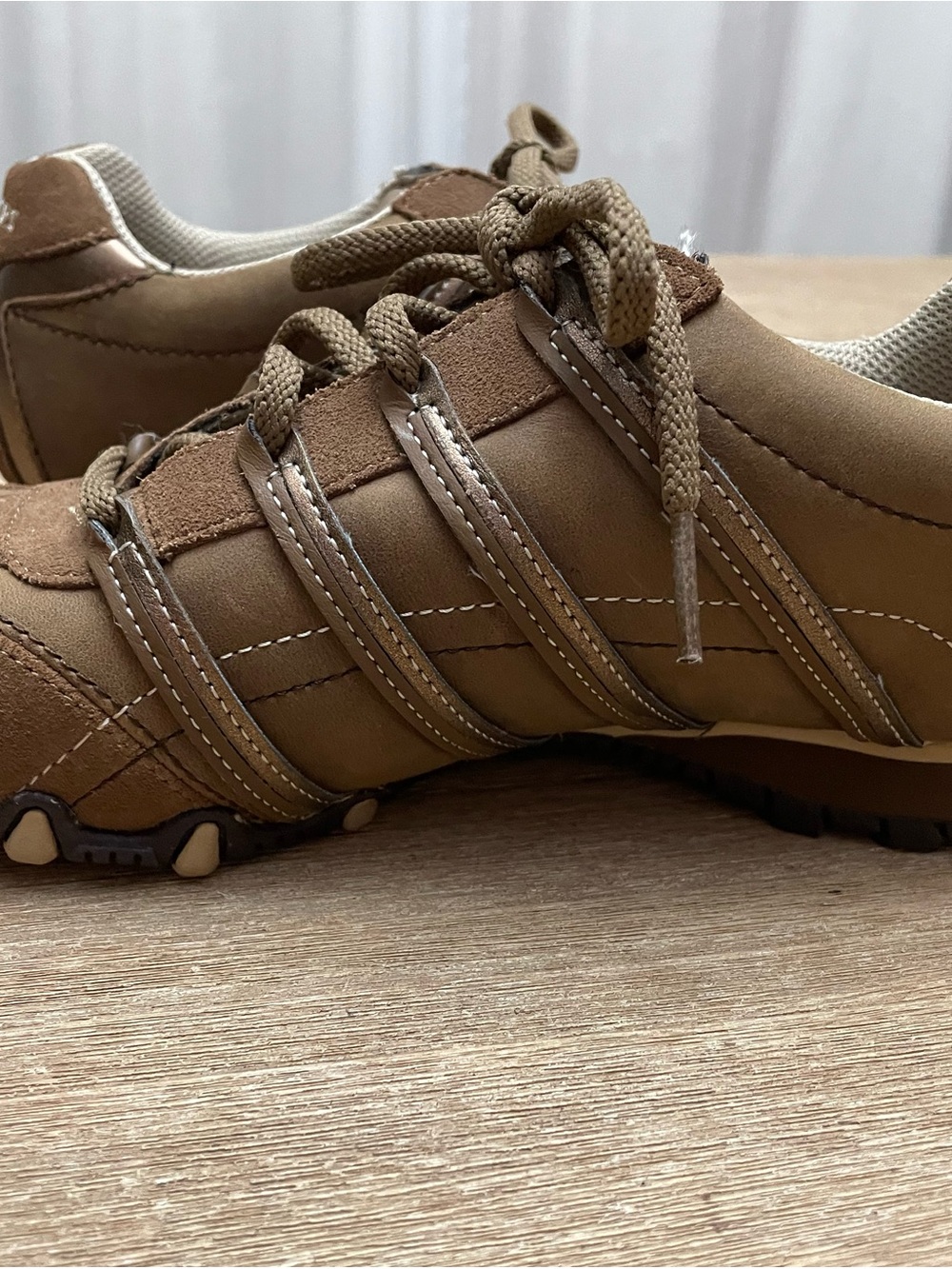 Skechers Brown Leather/Suede Sneakers. Biker Style Patroler in Desert color - Picture 7 of 14